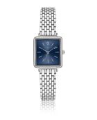 Montre femme analogique en acier inoxydable Lunar Silk argentée
