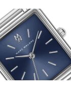 Montre femme analogique en acier inoxydable Lunar Silk argentée