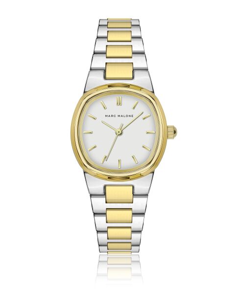 Montre femme analogique en acier inoxydable Korsen Vector argentée /dorée