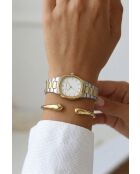 Montre femme analogique en acier inoxydable Korsen Vector argentée /dorée