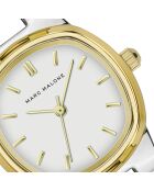 Montre femme analogique en acier inoxydable Korsen Vector argentée /dorée