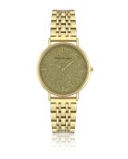 Montre femme analogique en acier inoxydable Myrella dorée