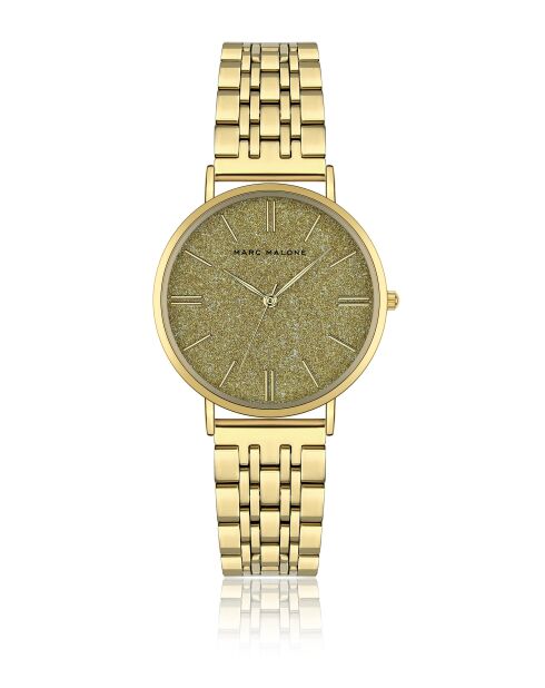 Montre femme analogique en acier inoxydable Myrella dorée