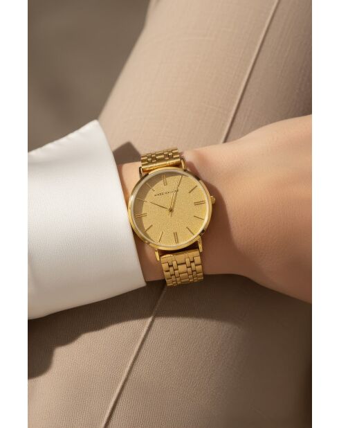 Montre femme analogique en acier inoxydable Myrella dorée