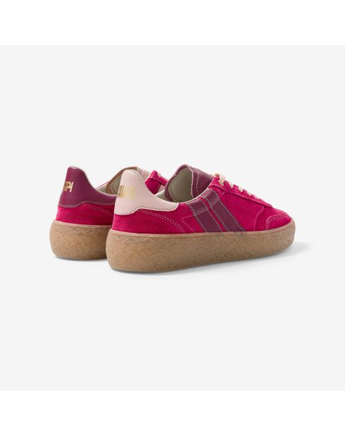 Baskets en cuir Des Petits Hauts - Fuchsia roses