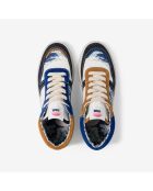 Baskets en cuir La Grande Vague de Kanagawa multicolores