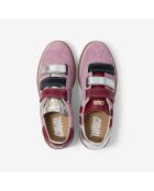 Baskets en cuir Pink Metal multicolores