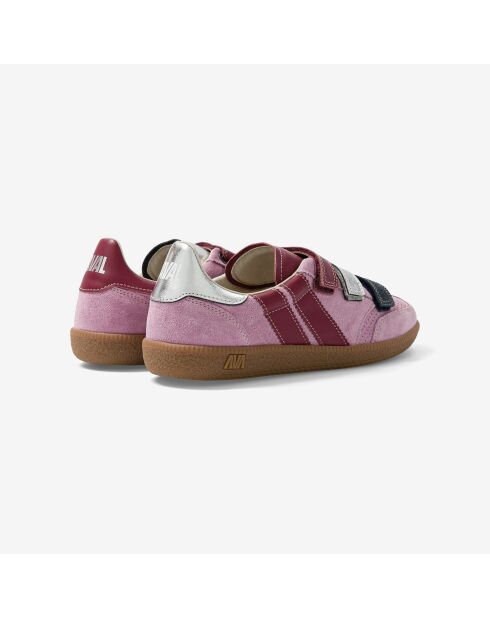 Baskets en cuir Pink Metal multicolores