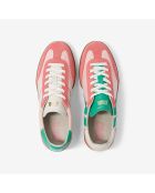 Baskets en cuir Blush Spirit rose/vert