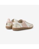 Zapatillas de piel Solar Shine blancas/rosas
