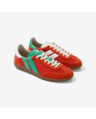 Baskets en cuir Red Rush rouge/vert