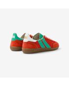 Baskets en cuir Red Rush rouge/vert