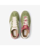 Baskets en cuir Matcha Berry multicolores