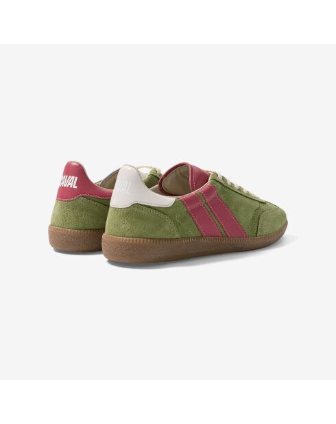 Baskets en cuir Matcha Berry multicolores