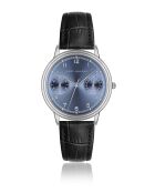Montre homme analogique en cuir Jarn noire