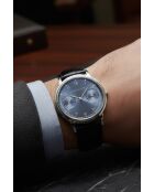 Montre homme analogique en cuir Jarn noire