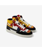 Baskets en cuir Mondrian multicolores