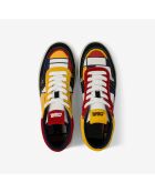 Baskets en cuir Mondrian multicolores