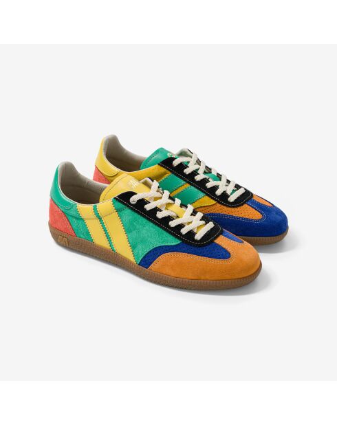 Baskets en cuir Crazy Twist multicolores