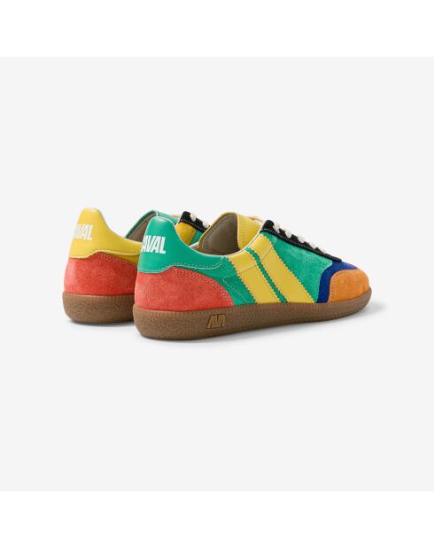 Baskets en cuir Crazy Twist multicolores