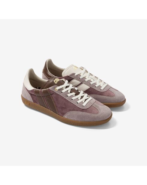 Baskets en cuir Sweet Lilac marron/violet