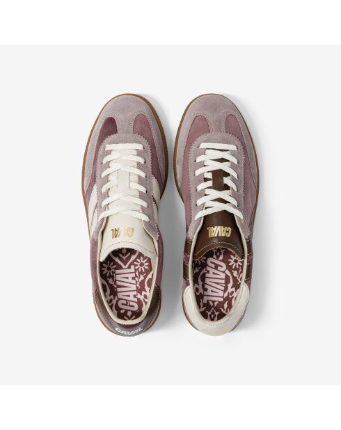Baskets en cuir Sweet Lilac marron/violet