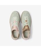 Baskets en cuir Sage Blush rose/vert