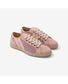 Baskets en cuir Solar Pink roses