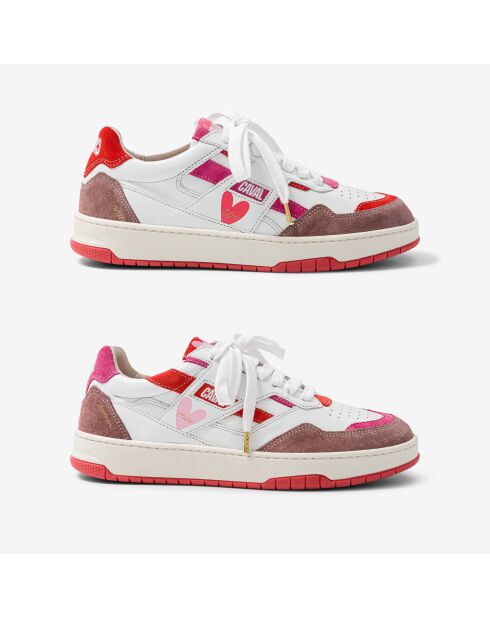 Baskets en cuir Sweet Heart multicolores