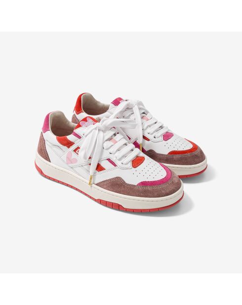 Baskets en cuir Sweet Heart multicolores