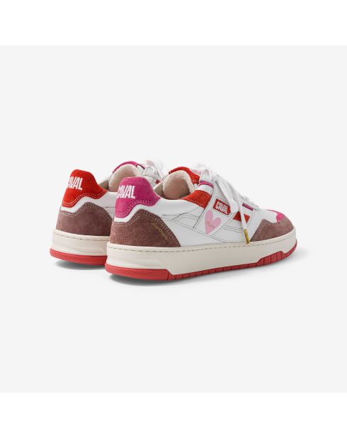 Baskets en cuir Sweet Heart multicolores