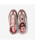 Baskets en cuir Beating Heart rouge/rose