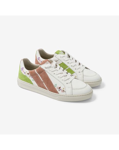 Baskets en cuir Spring Glow multicolores