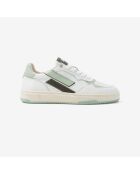 Baskets en cuir Green Twist blanc/vert