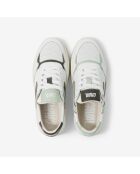 Baskets en cuir Green Twist blanc/vert