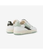 Baskets en cuir Green Twist blanc/vert