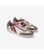 Baskets en cuir Festive Night blanc/violet