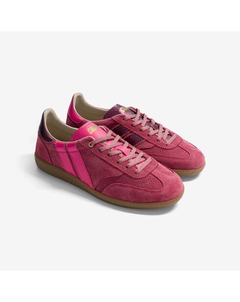 Baskets en cuir Metallic Bambino multicolores