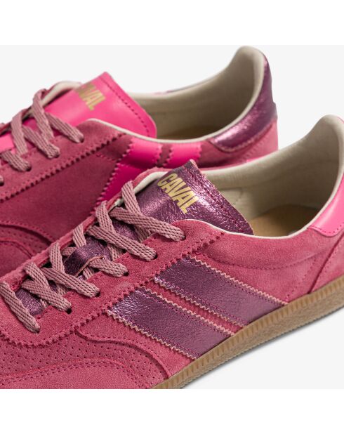 Baskets en cuir Metallic Bambino multicolores