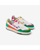 Baskets en cuir Pixel Rush multicolores