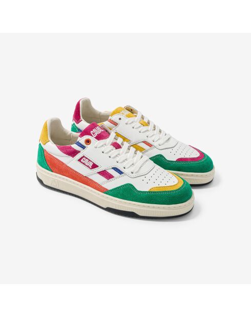Baskets en cuir Pixel Rush multicolores