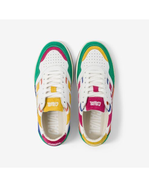 Baskets en cuir Pixel Rush multicolores