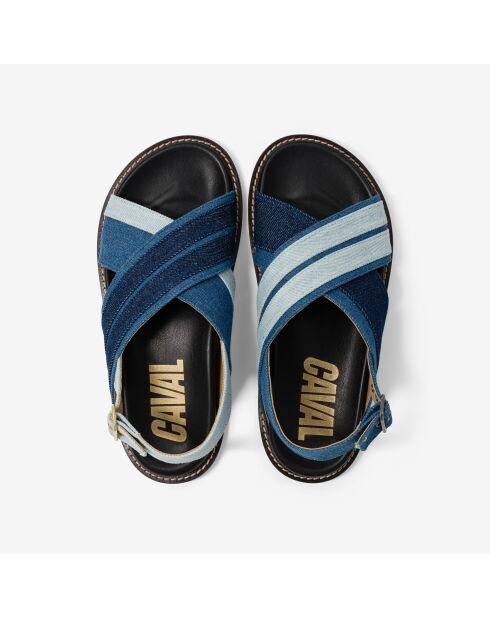Sandales en cuir Denim Dream bleu