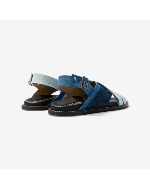 Sandales en cuir Denim Dream bleu