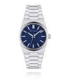 Montre homme analogique en acier inoxydable Veyronis argentée