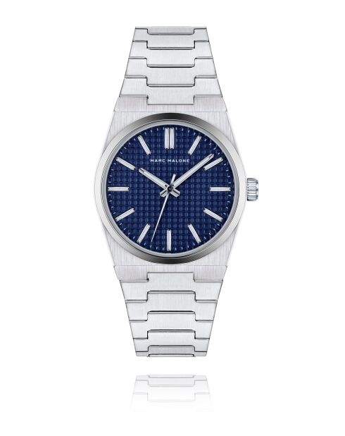 Montre homme analogique en acier inoxydable Veyronis argentée