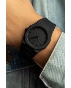 Kobaltzwart analoog herenhorloge