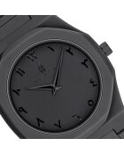 Kobaltzwart analoog herenhorloge