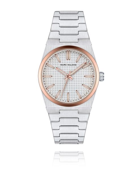 Montre homme analogique en acier inoxydable Orvane argentée