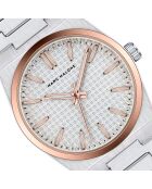 Montre homme analogique en acier inoxydable Orvane argentée